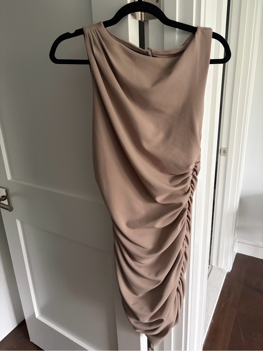 Abercrombie & Fitch Mauve-Taupe Sleeveless Sheath Dress